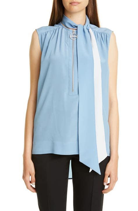 givenchy coral sleeveless blouse